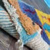 Gorgeous Green Runner Rug Decor Wool, Authentic Moroccan Berber Rug Colorful