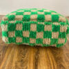 Checkered Pouf, Moroccan checker floor pillow for room decor