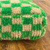 Checkered Pouf, Moroccan checker floor pillow for room decor