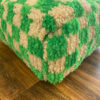 Checkered Pouf, Moroccan checker floor pillow for room decor